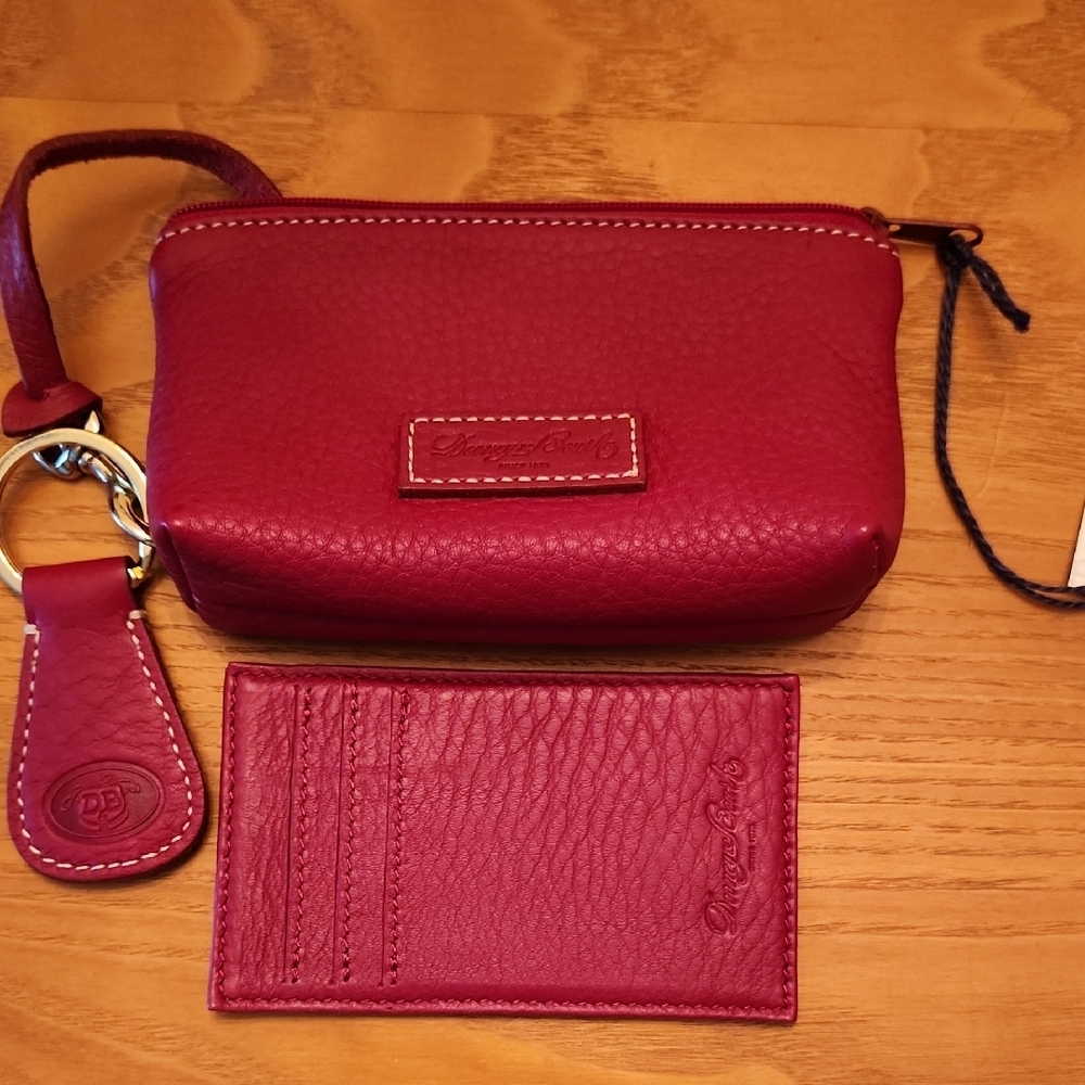 Dooney & Bourke Red Leather Coin Purse